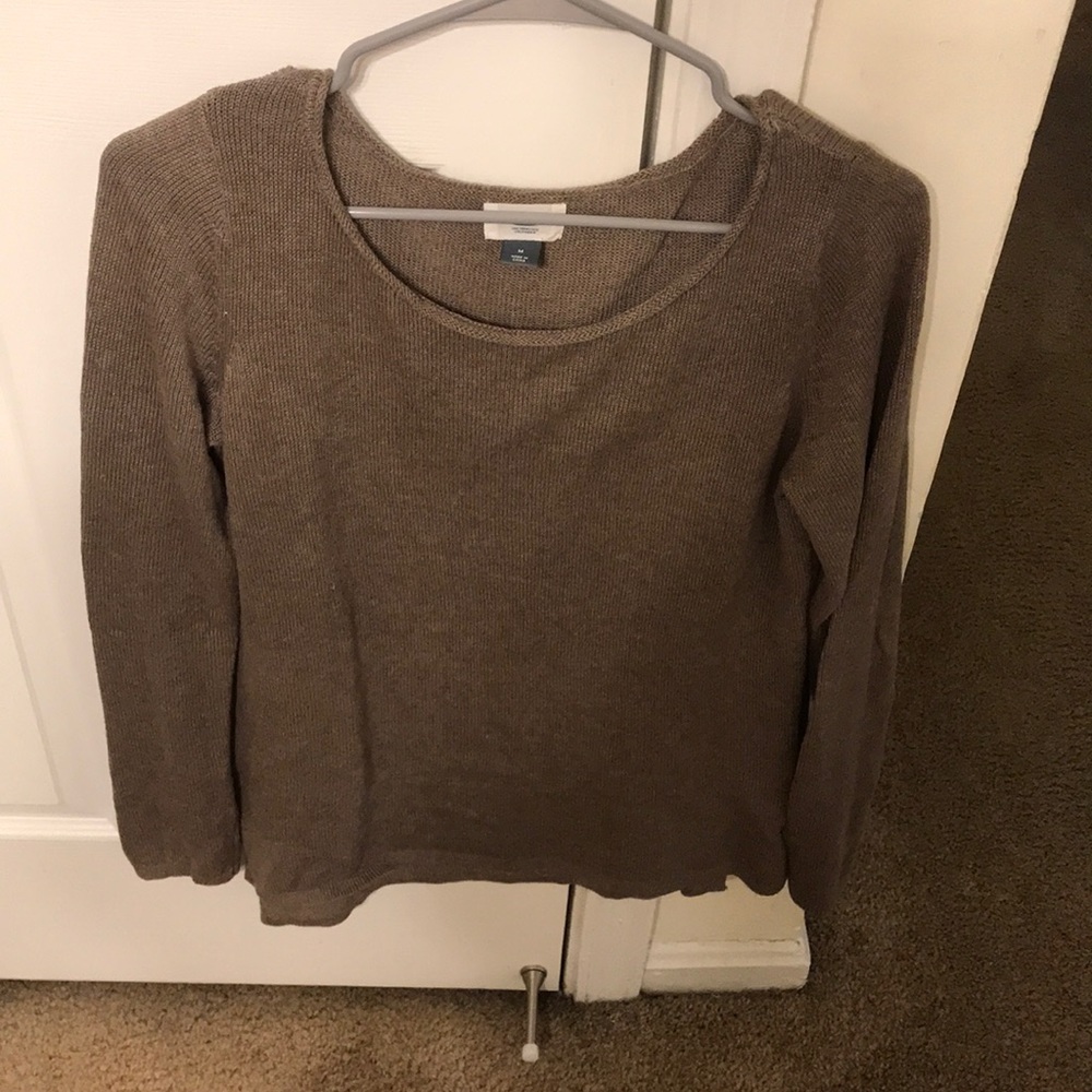 Brown Old Navy scoop neck sweater